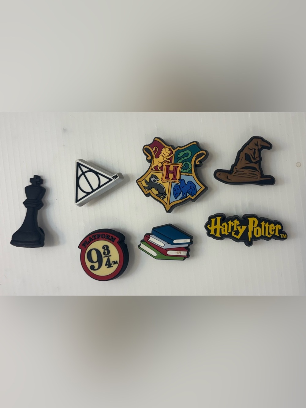 Harry Potter shoe Crocs Charm Set of 7. Multi-Color Magical Icons